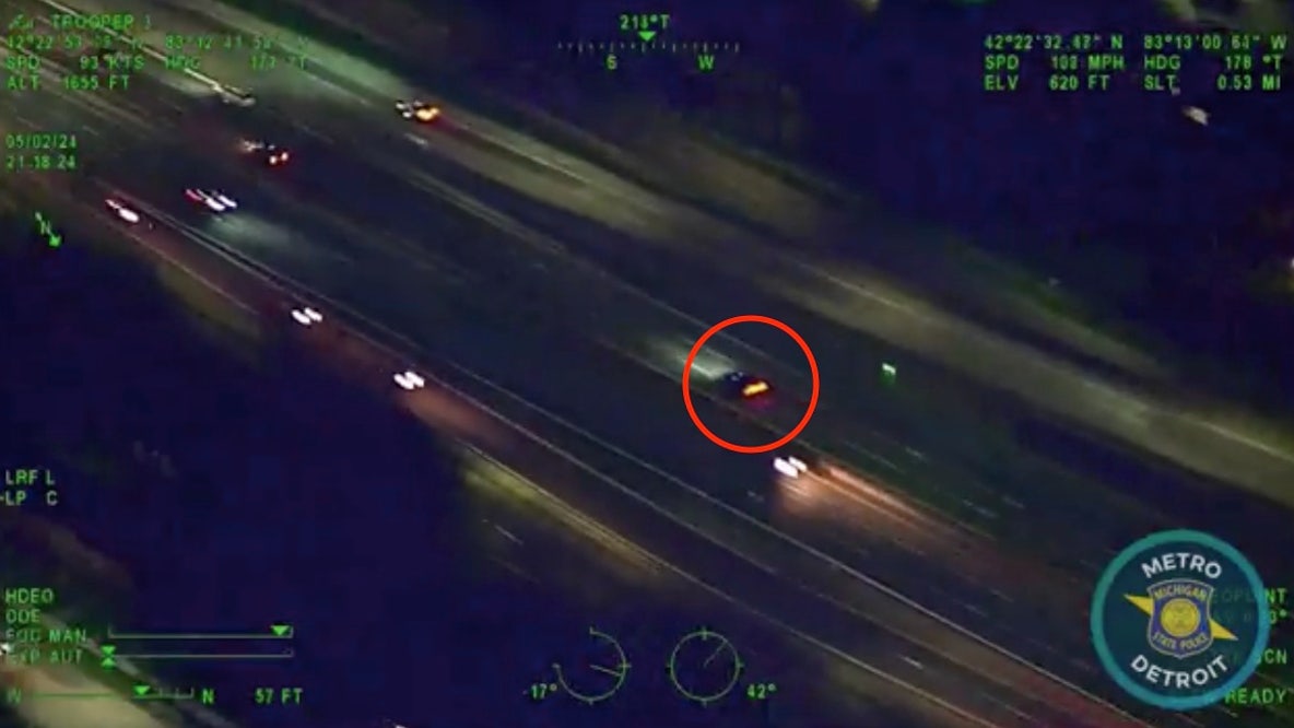 Man leads 130 MPH chase on Detroit freeway